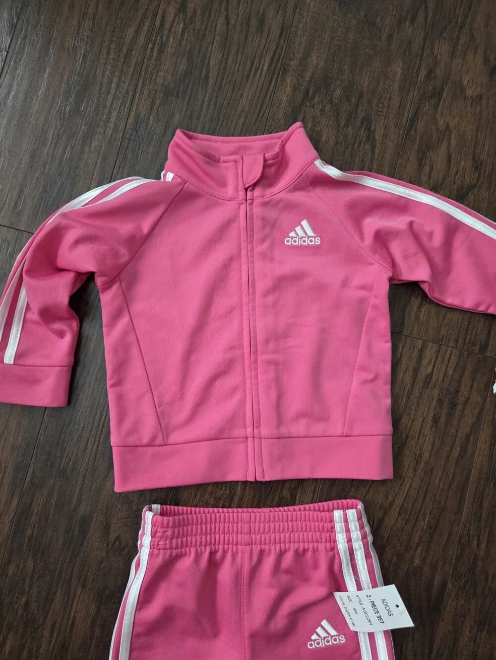 Adidas Girls 2-Piece Pink Track Jacket & Pants